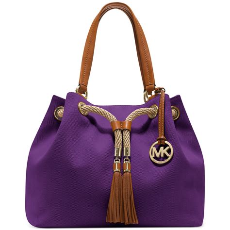 michael kors tote bag purple|michael kors purple tote bag.